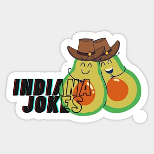 indiana jokes Sticker